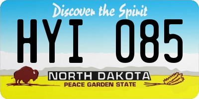 ND license plate HYI085