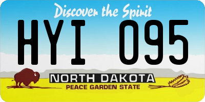 ND license plate HYI095