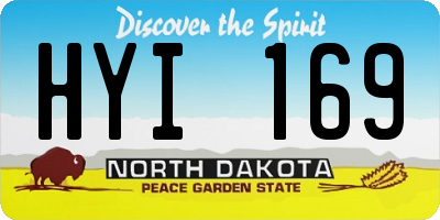 ND license plate HYI169
