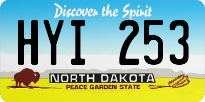 ND license plate HYI253