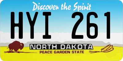 ND license plate HYI261