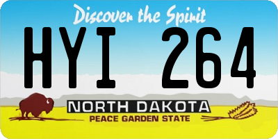 ND license plate HYI264