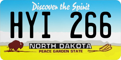ND license plate HYI266