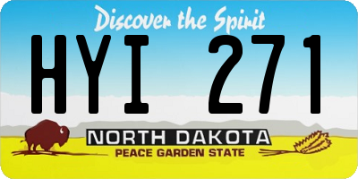 ND license plate HYI271