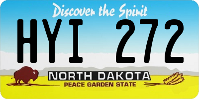 ND license plate HYI272