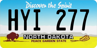 ND license plate HYI277