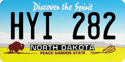 ND license plate HYI282