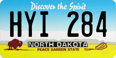 ND license plate HYI284
