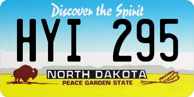 ND license plate HYI295
