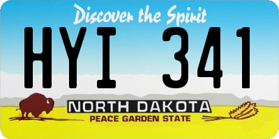 ND license plate HYI341