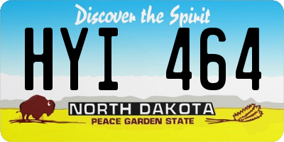 ND license plate HYI464