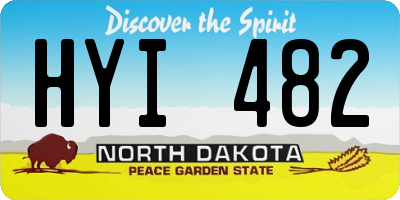 ND license plate HYI482