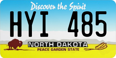 ND license plate HYI485