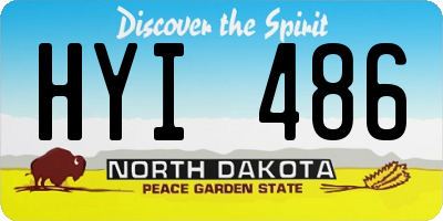 ND license plate HYI486