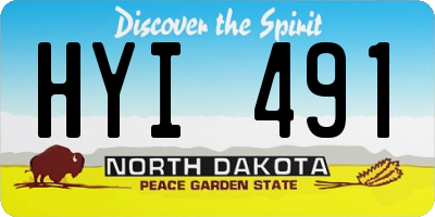 ND license plate HYI491