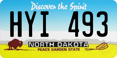 ND license plate HYI493