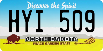 ND license plate HYI509