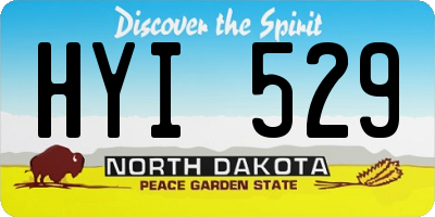 ND license plate HYI529