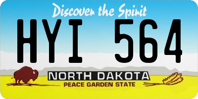 ND license plate HYI564