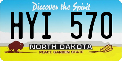 ND license plate HYI570