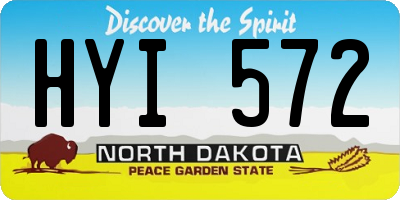 ND license plate HYI572