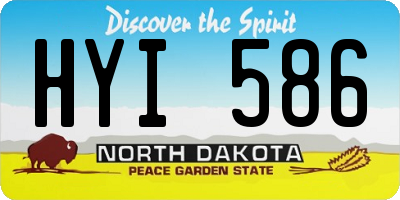 ND license plate HYI586