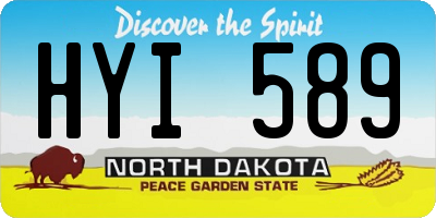 ND license plate HYI589