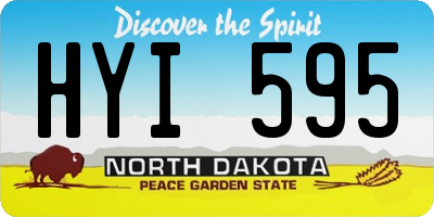 ND license plate HYI595