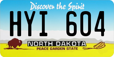 ND license plate HYI604