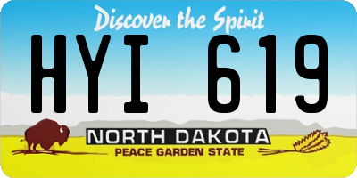 ND license plate HYI619