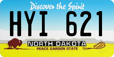ND license plate HYI621