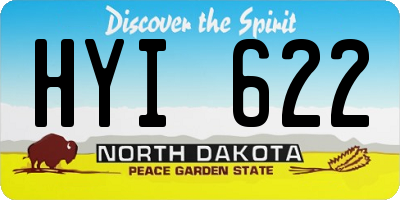 ND license plate HYI622