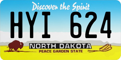 ND license plate HYI624
