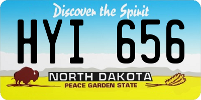 ND license plate HYI656