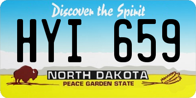 ND license plate HYI659