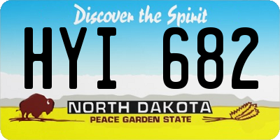 ND license plate HYI682