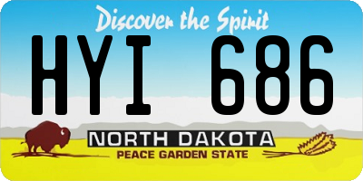 ND license plate HYI686
