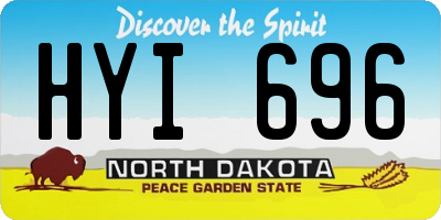 ND license plate HYI696
