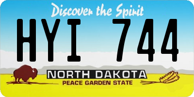 ND license plate HYI744