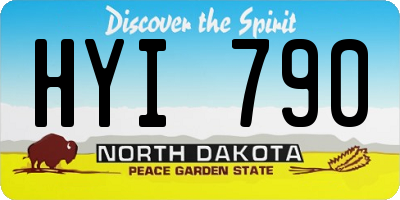 ND license plate HYI790