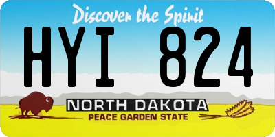ND license plate HYI824