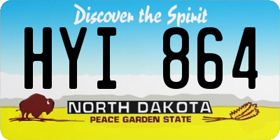 ND license plate HYI864