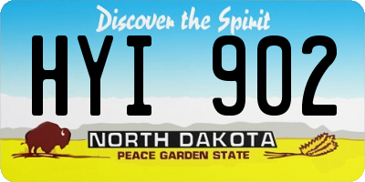 ND license plate HYI902