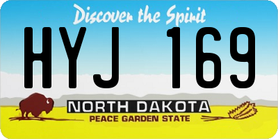 ND license plate HYJ169