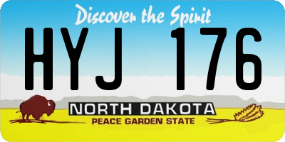 ND license plate HYJ176