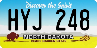 ND license plate HYJ248