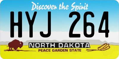 ND license plate HYJ264