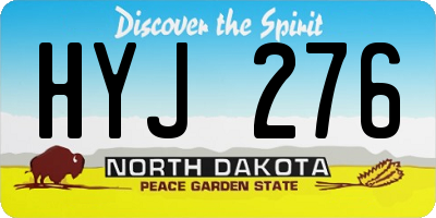 ND license plate HYJ276