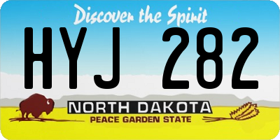 ND license plate HYJ282