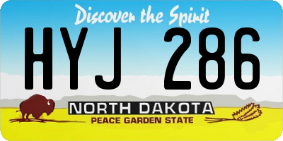 ND license plate HYJ286